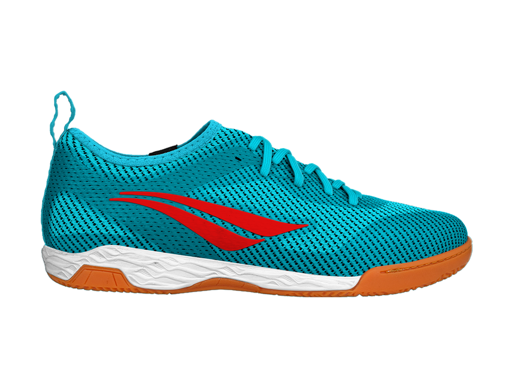 Calzado de Futsal Max 500 Ecoknit Turquesa