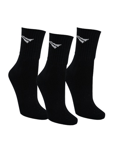 Media Deportiva Caño Medio x 3 Pares Negro